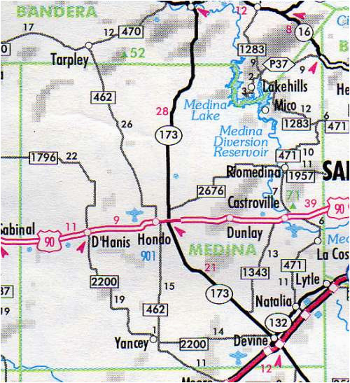 Medina County Texas Map Secretmuseum