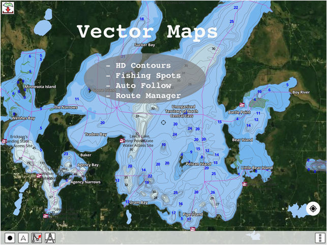 minnesota fishing lake maps navigation charts on the app store