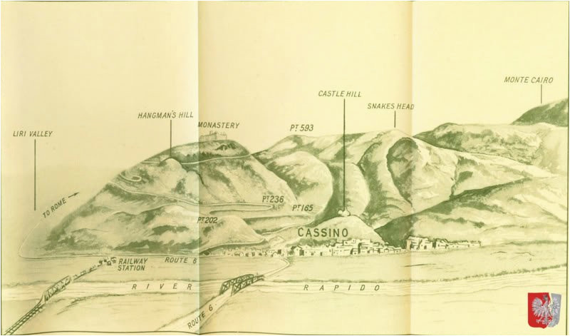 map of monte cassino battle