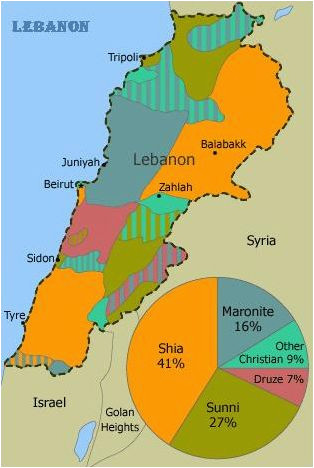 mapsontheweb religions of lebanon work map middle east map