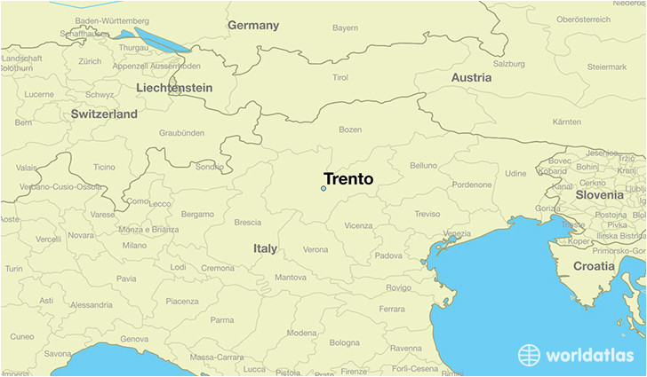 where is trento italy trento trentino south tyrol map