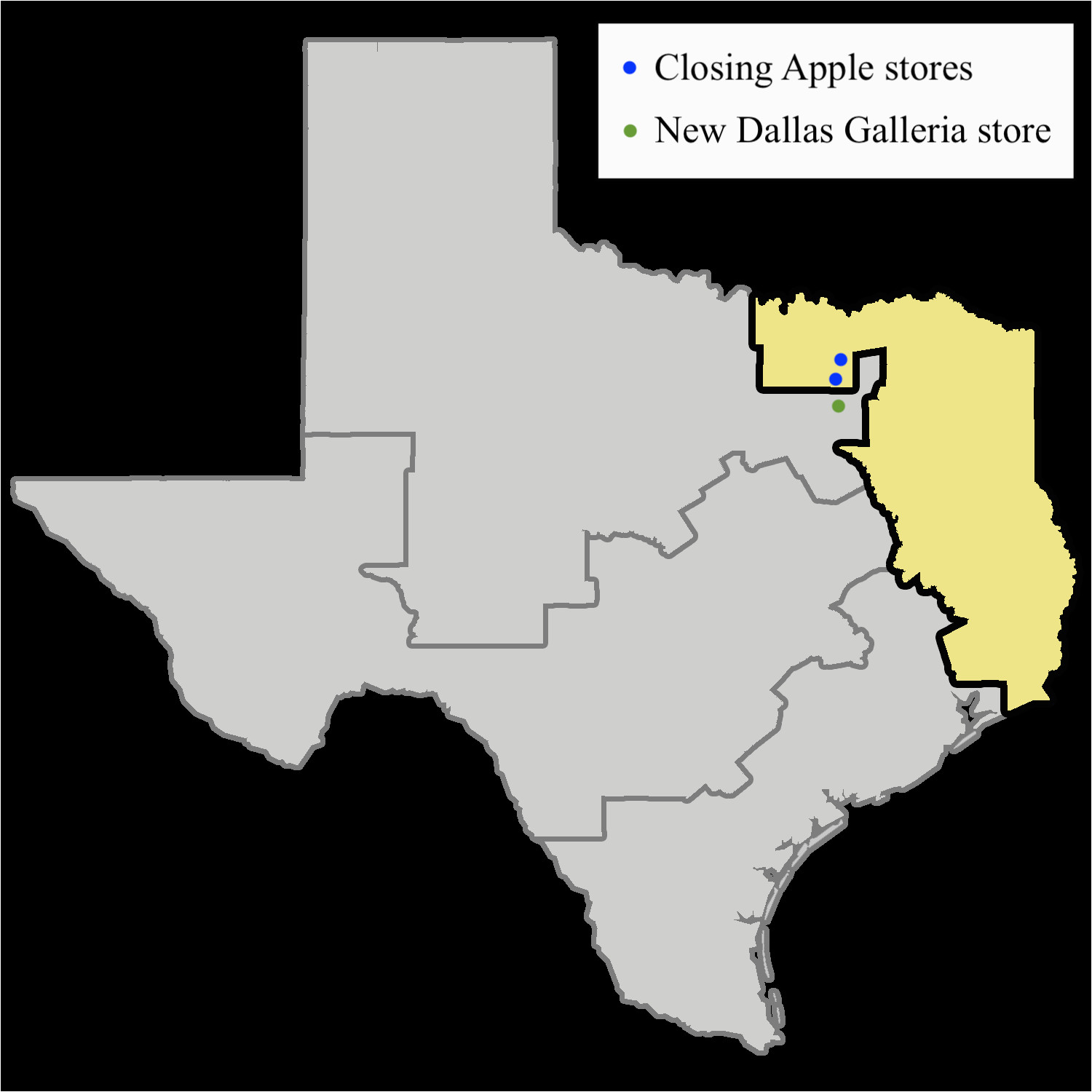 apple closes two dallas stores in apparent bid to ward off patent