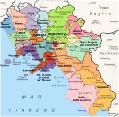map of campania naples and amalfi coast italy obsessed with