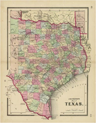 j h colton s map of texas texas historical maps map historical
