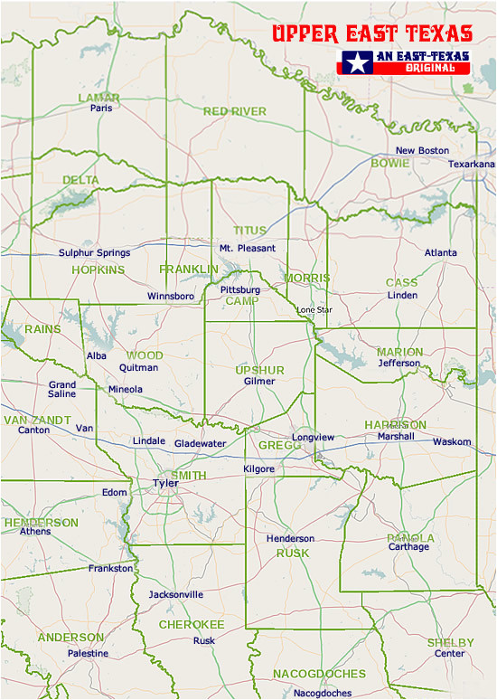 eastern texas map business ideas 2013