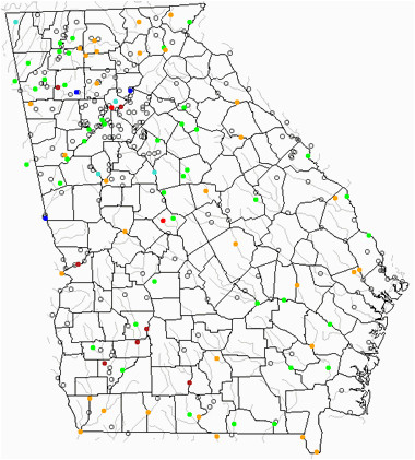 map of georgia lakes streams and rivers