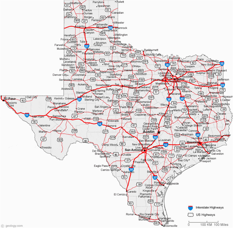 Road Map Of Central Texas | secretmuseum