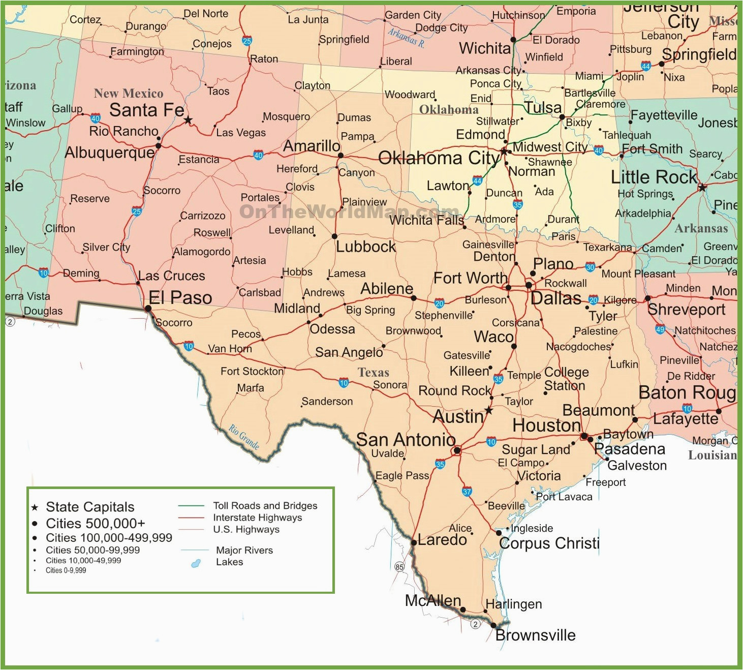 Road Map Of New Mexico And Texas Texas Oklahoma Border Map Maplewebandpc Com Of Road Map Of New Mexico And Texas 