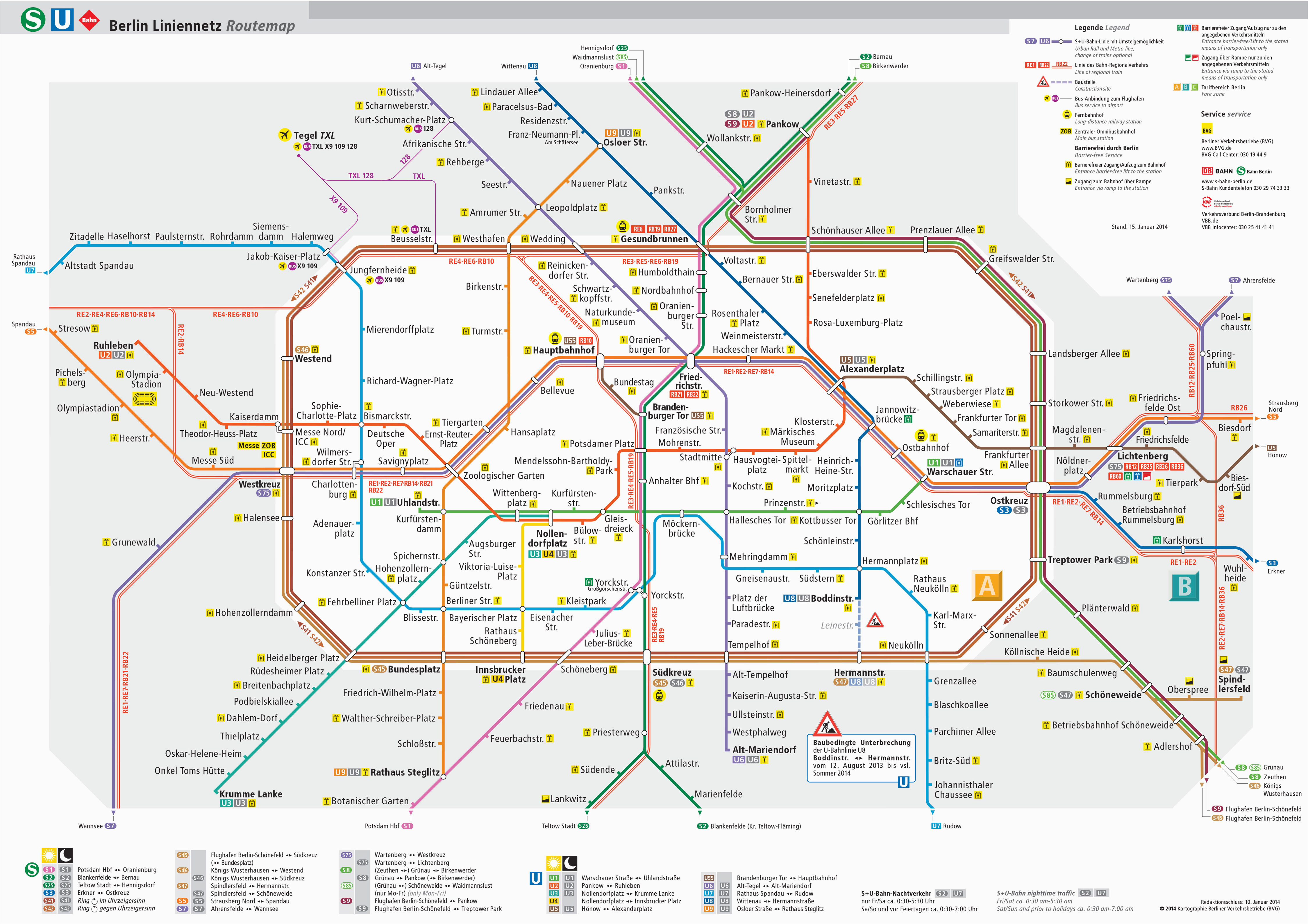 map of berlin subway underground tube u bahn stations lines