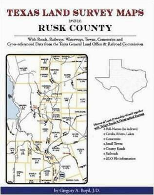 genealogy family maps rusk county texas 36 10 picclick