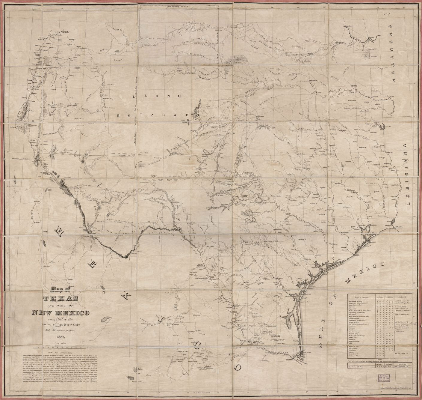 map texas geography and map division library of congress