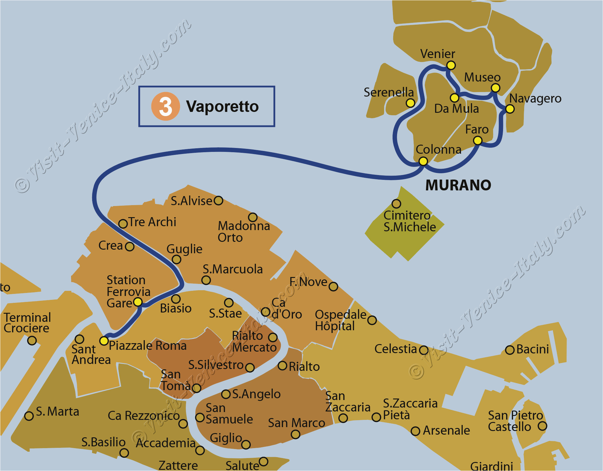 transport vaporetto waterbus bus lines maps venice italy