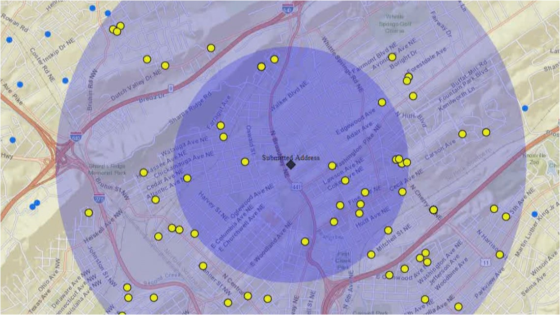 map lets you locate sex offenders homes along your trick or treat