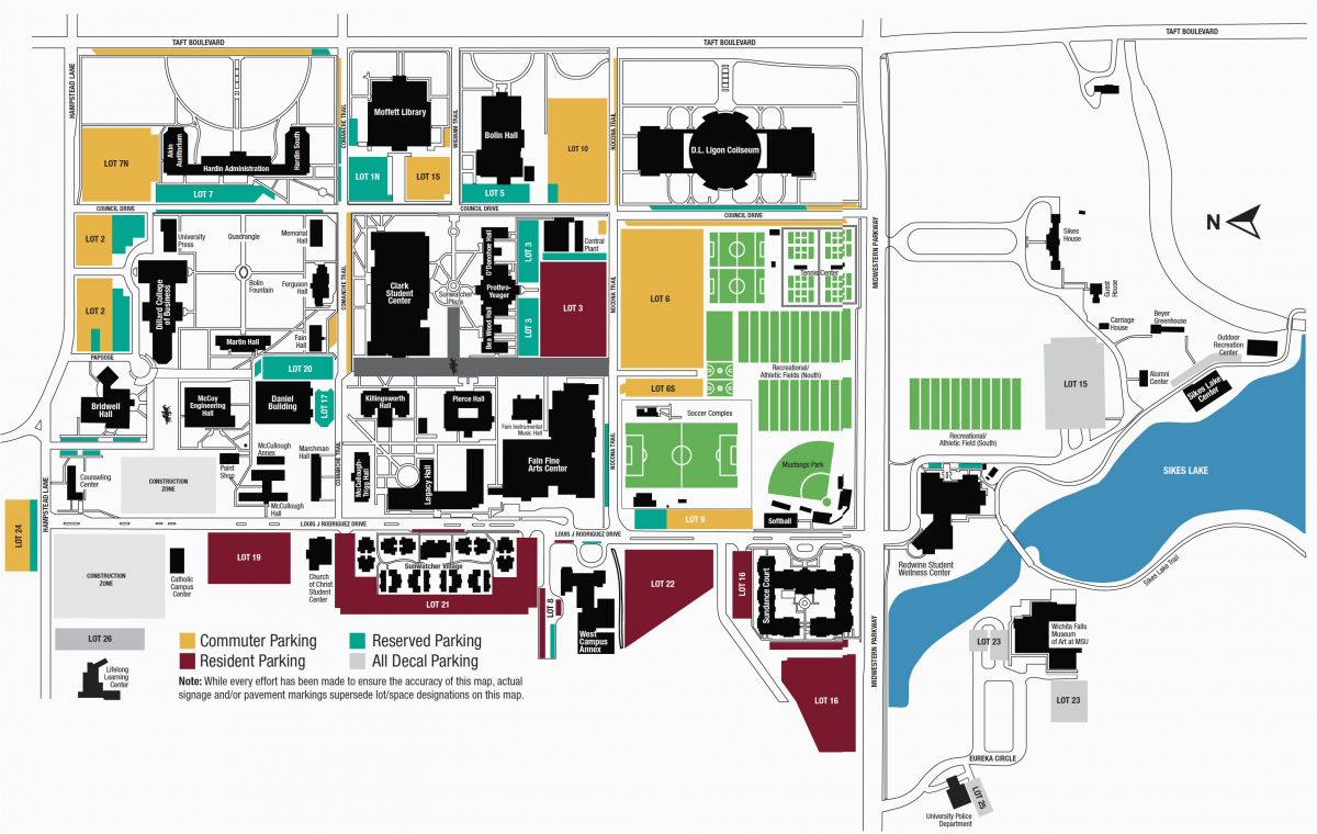 South Texas College Campus Map Campus Map Midwestern State University ...