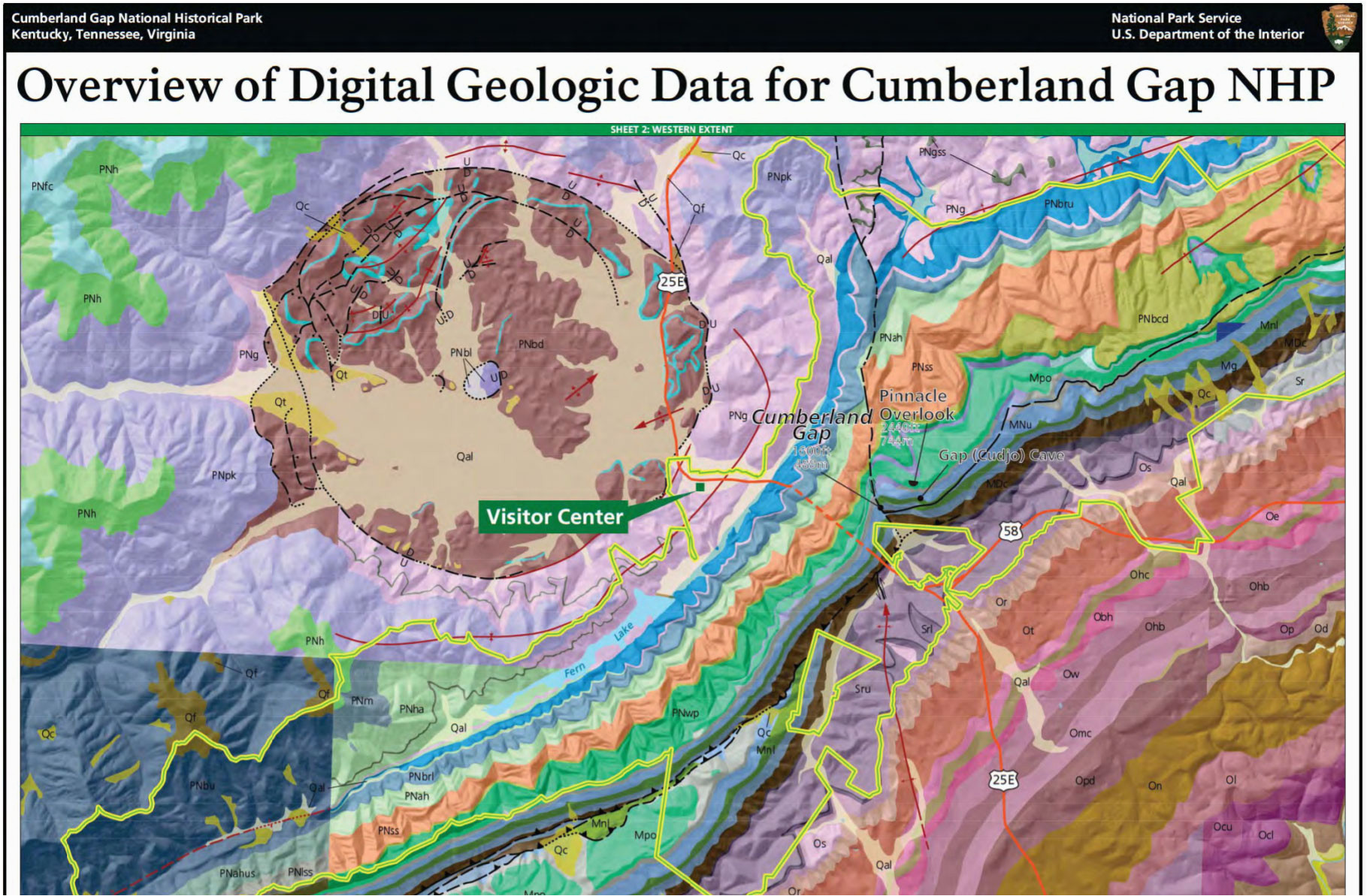 nps geodiversity atlas cumberland gap national historical park