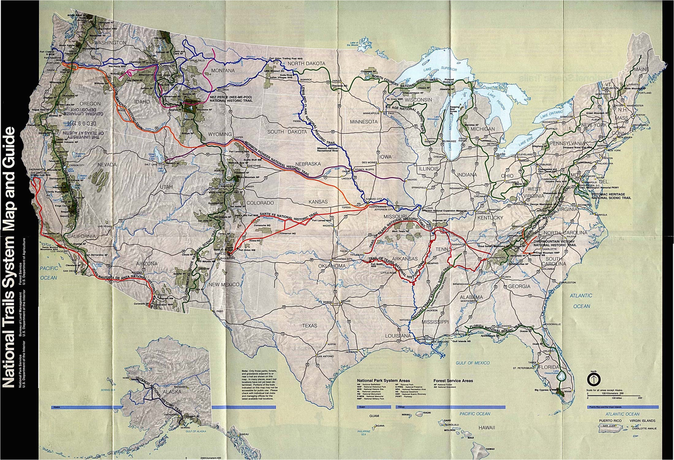 united states national parks and monuments maps perry castaa eda