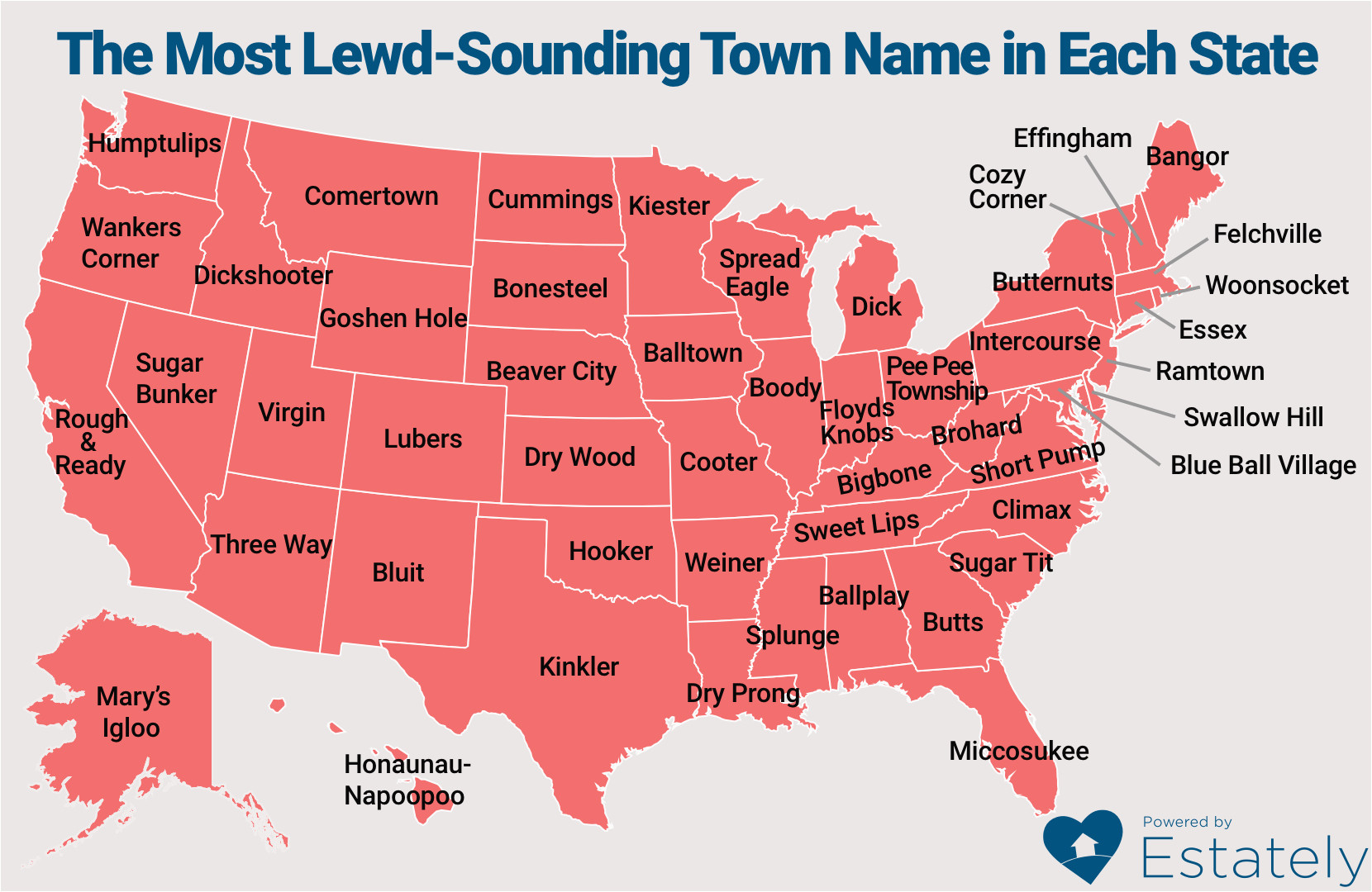 the complete list of lewd sounding town names in america estately blog