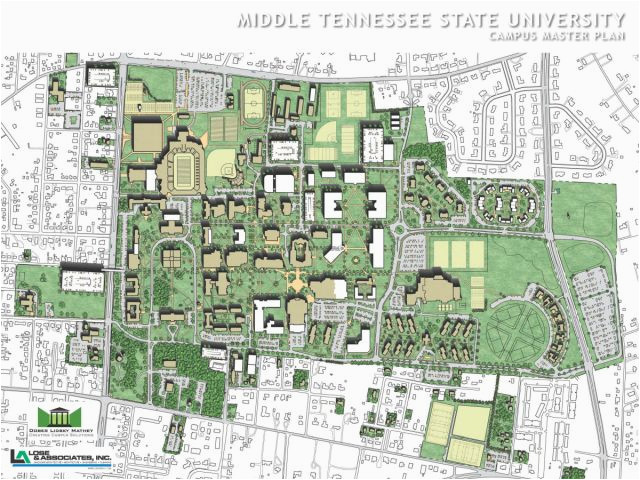 middle tennessee state university master plan lose design