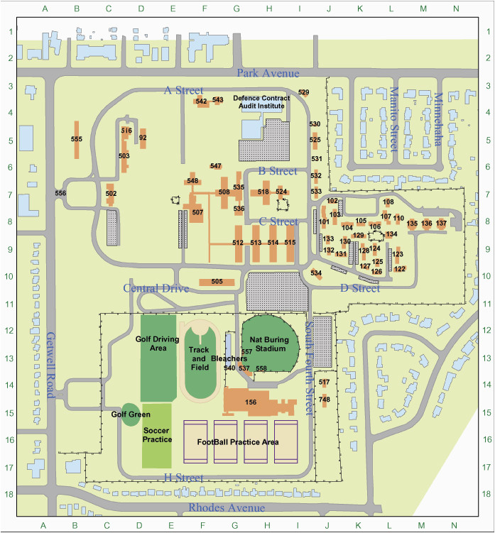 Tennessee Tech Campus Map Campus Maps Information Campus Maps the ...