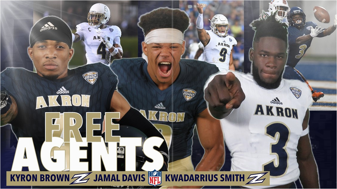 three zips sign nfl rookie free agent contracts three invited to