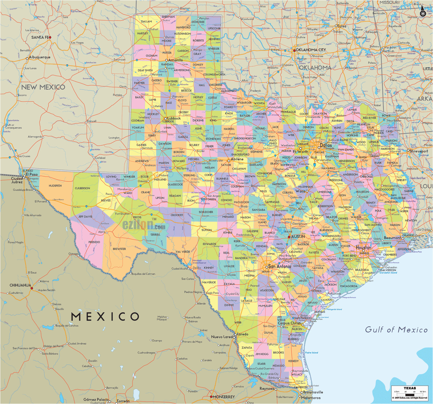 counties texas map business ideas 2013