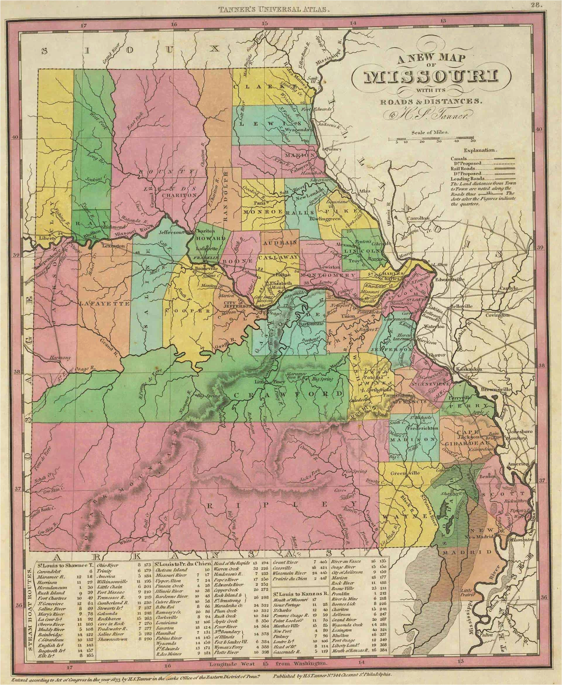 old historical city county and state maps of missouri