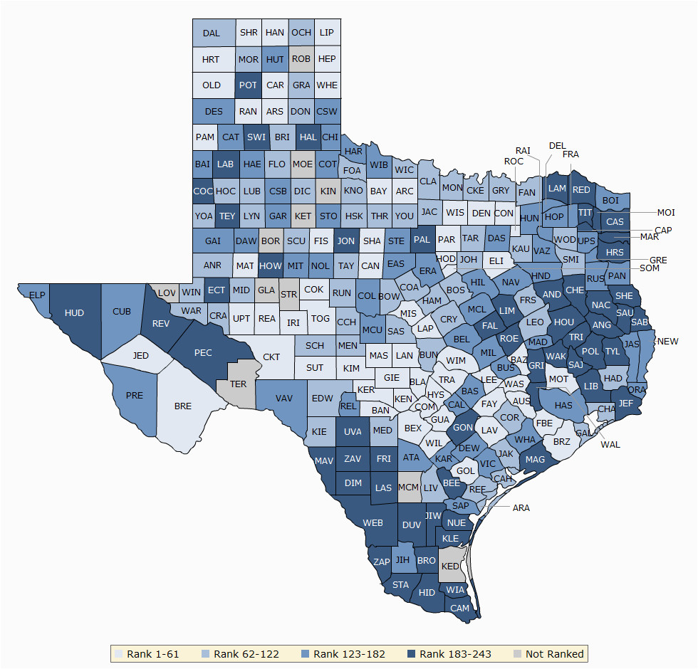 texas rankings data county health rankings roadmaps