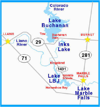 texas highland lakes map business ideas 2013