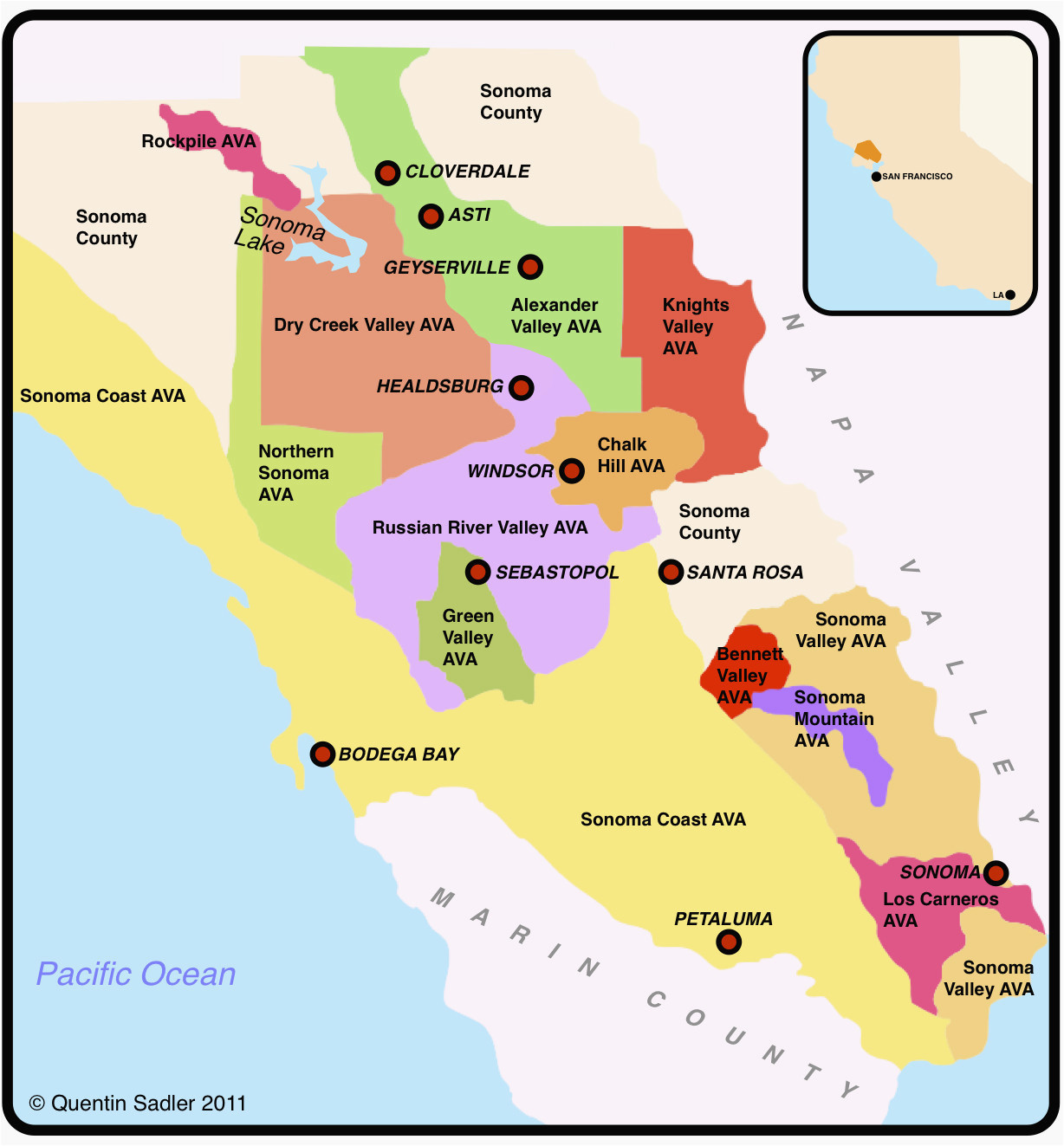 wine regions of california map secretmuseum