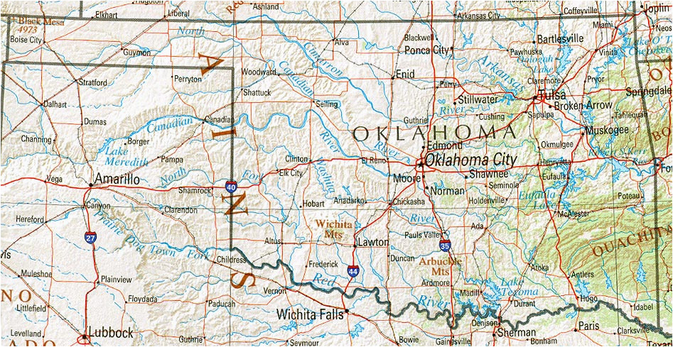 oklahoma maps perry castaa eda map collection ut library online