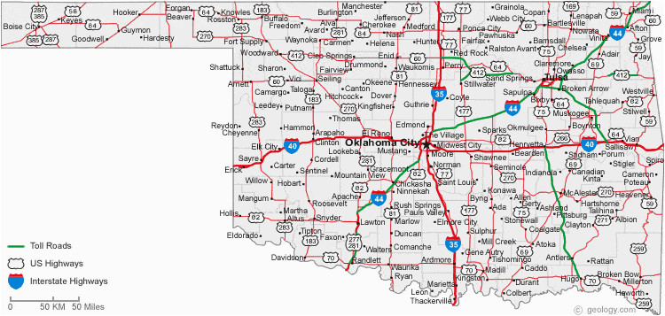 road map of oklahoma and texas business ideas 2013