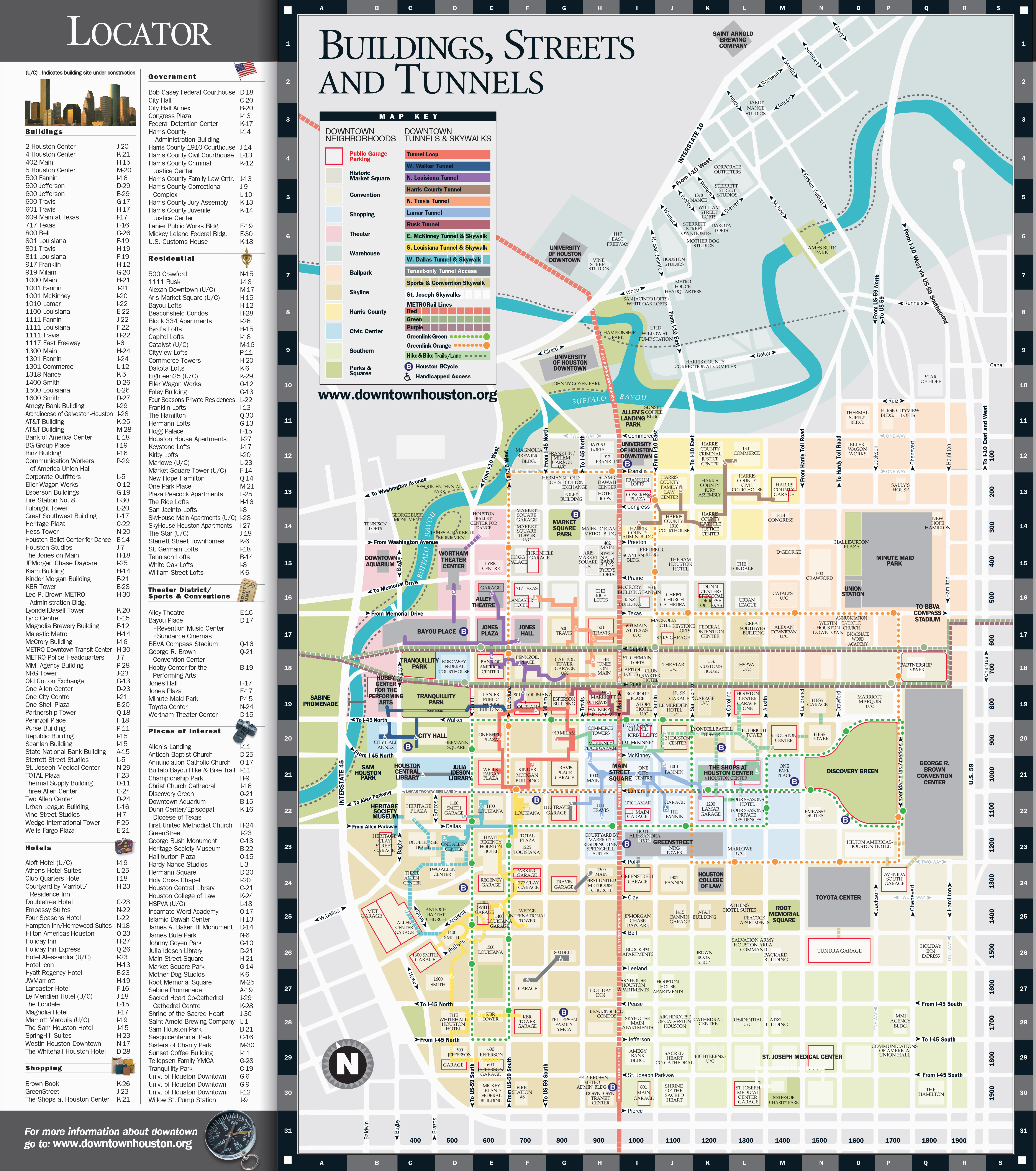map downtown houston