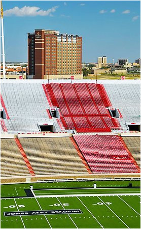 view of overton from texas tech s jones at t stadium picture of
