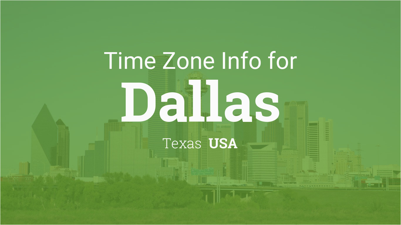 dallas time zone gmt