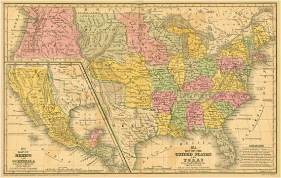 texas 1839 ancient maps old world map antique by mapsandposters