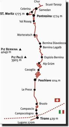bernina express scenic train route in 2019 italy bernina express