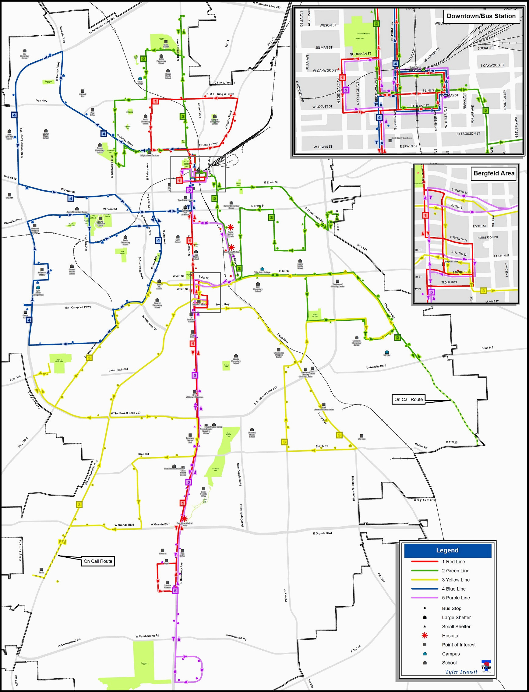 tyler texas departments tyler transit map and schedules