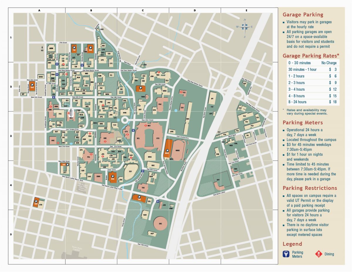 University Of Texas Austin Campus Map University Of Texas At Austin Campus Map Business Ideas