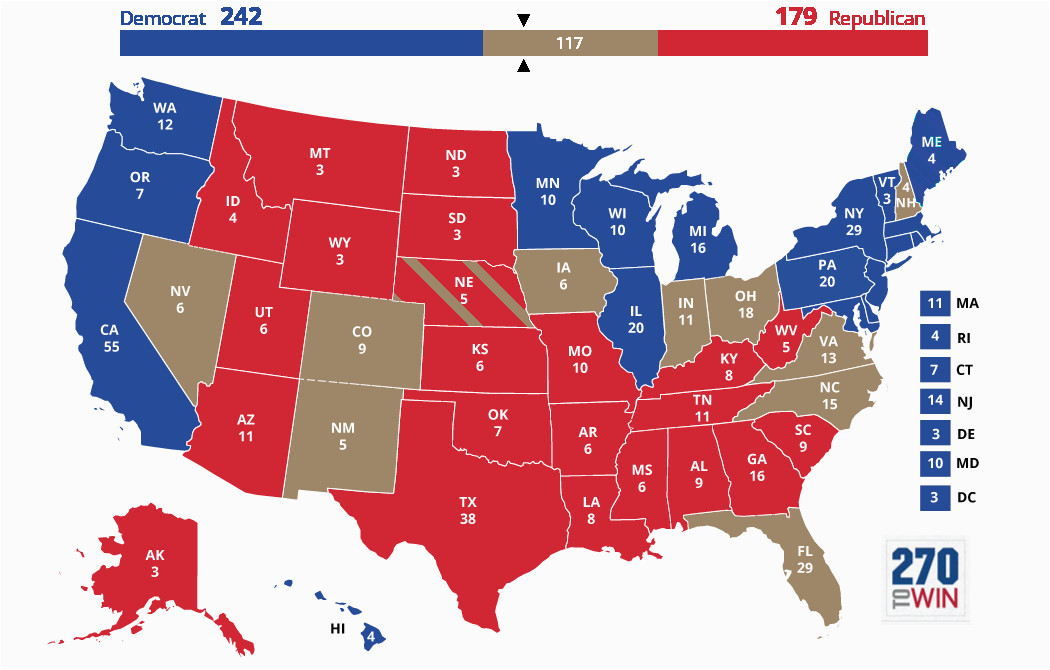 blue and red states