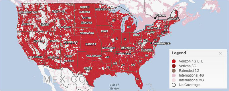 Verizon Wireless Coverage Map Texas