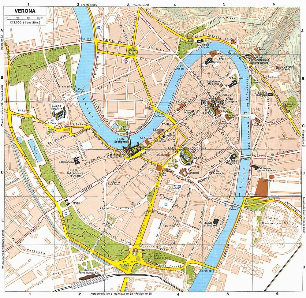 Verona Italy On Map Verona tourist Map Italy Ciao Bella Verona Italy Verona Map