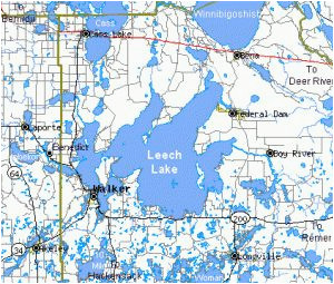 leech lake minnesota leech lake mn leech lake map minnesota map