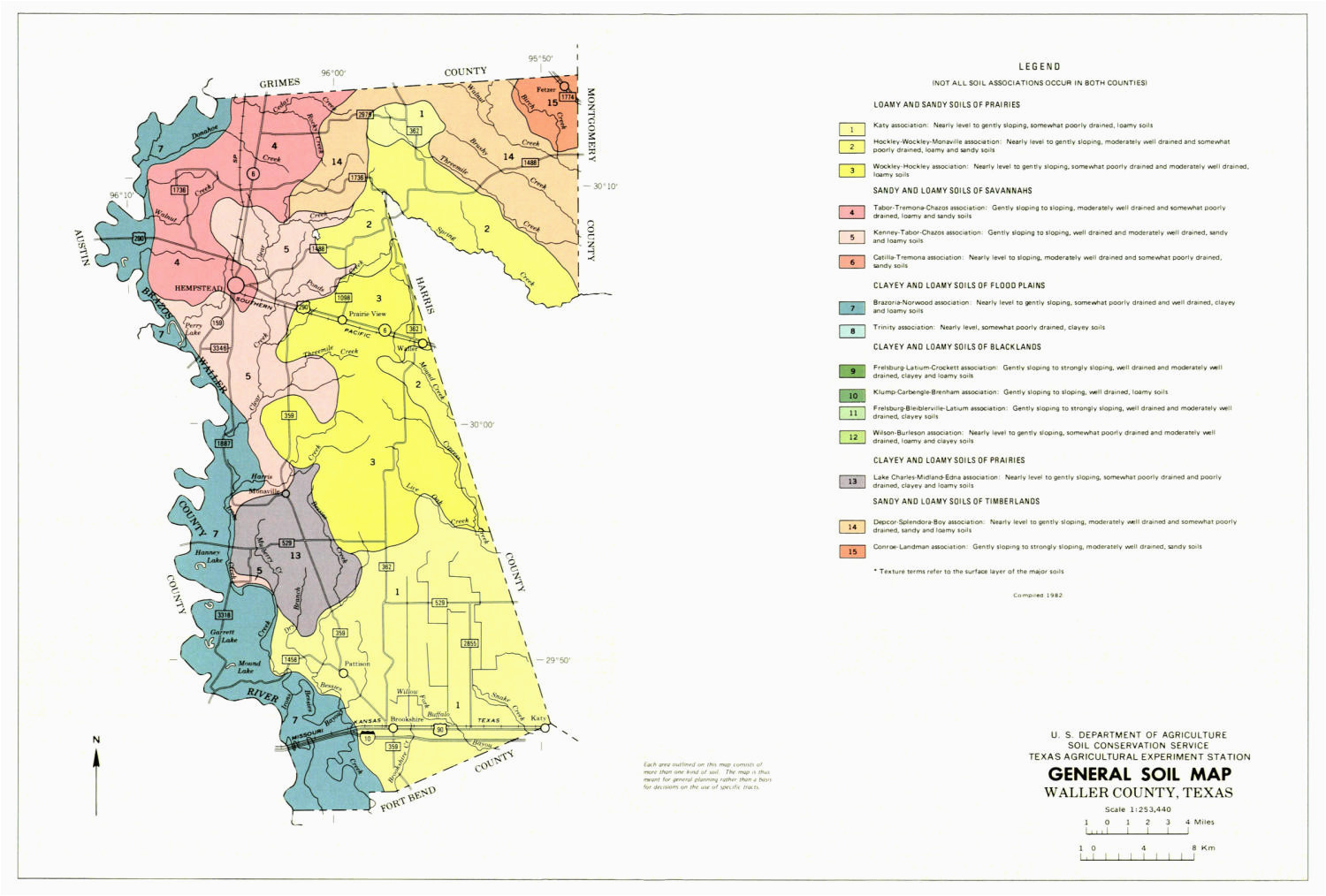 general soil map waller county texas side 1 of 1 the portal to