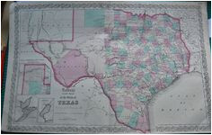 map antique texas first edition of first atlas map of texas as a