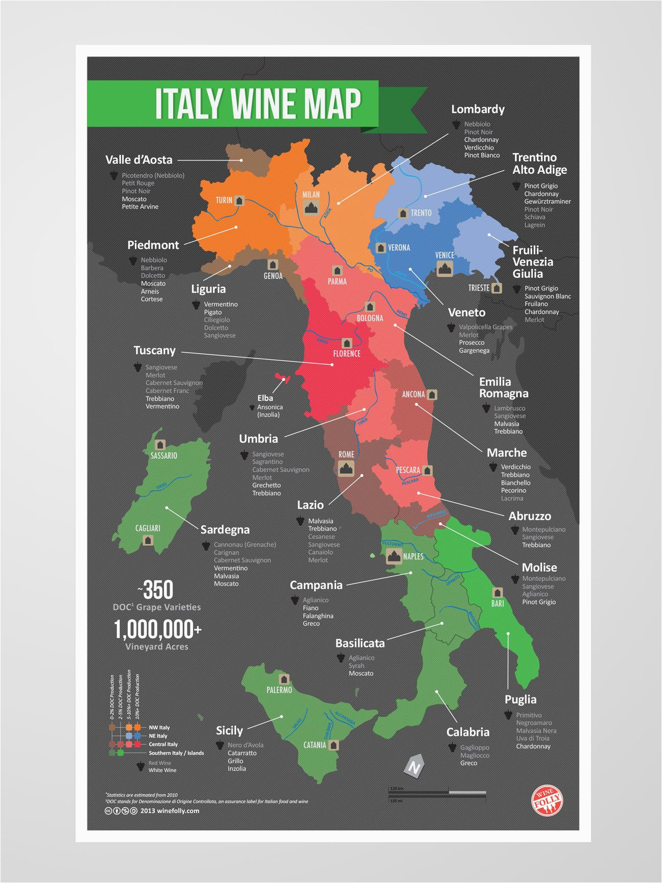 italy wine map italian everything wine folly italy map italian
