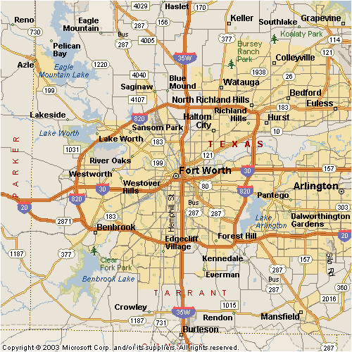 fort worth map texas business ideas 2013