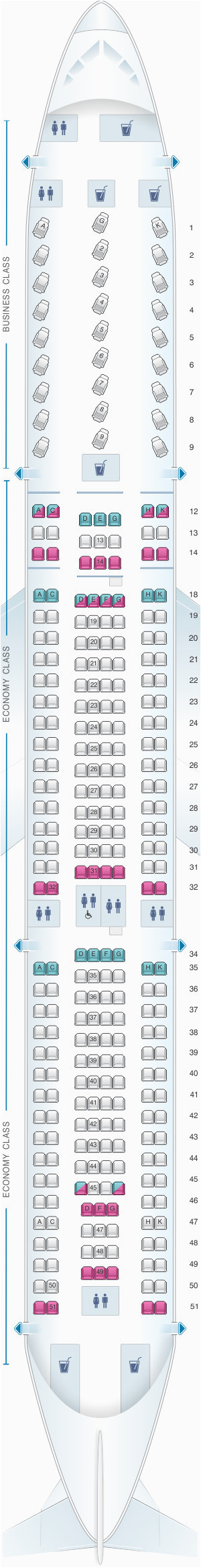 boeing 787 seat map