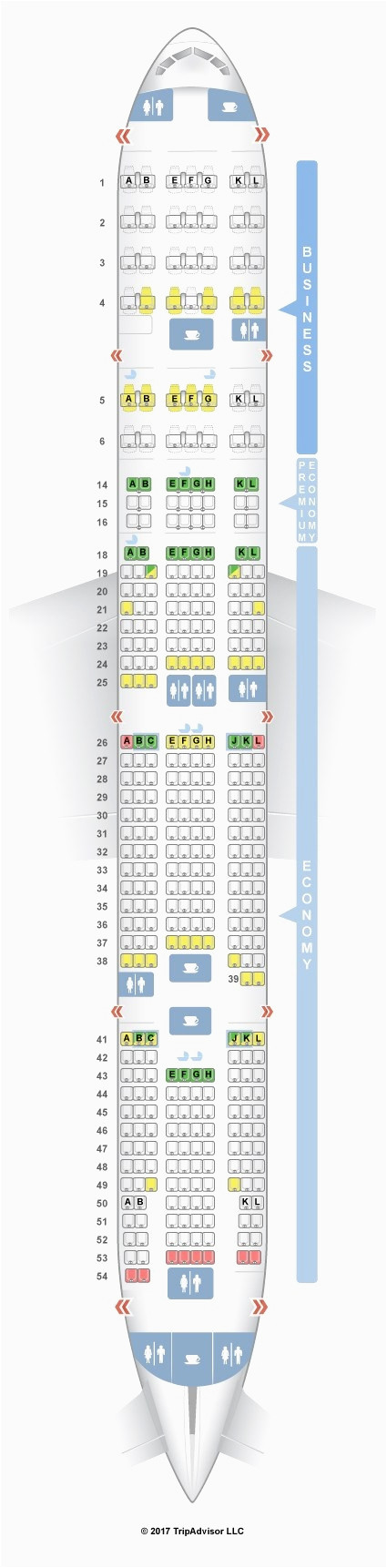 boeing 777 300er seat map air canada