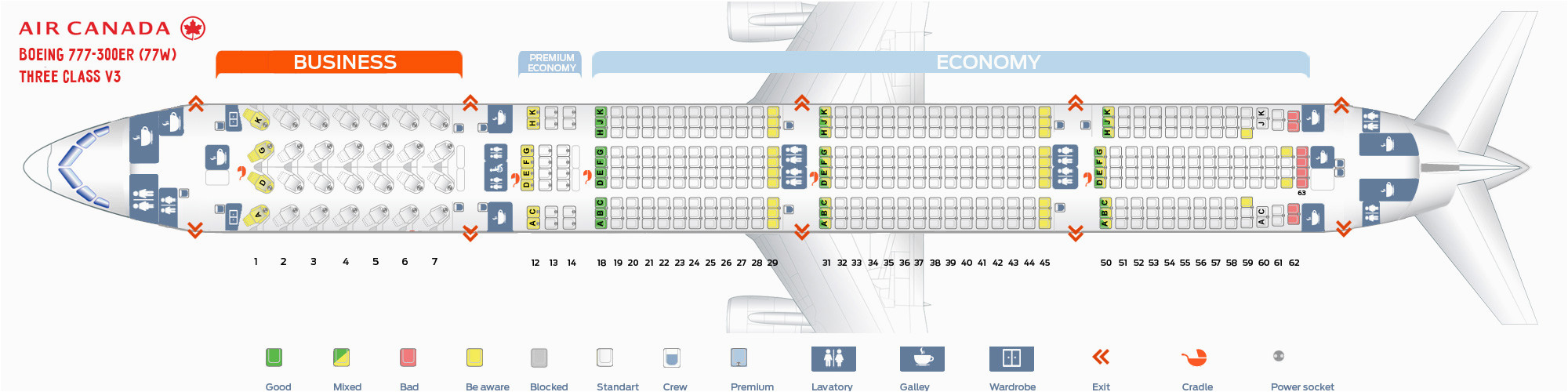 43 methodical air canada seat numbers