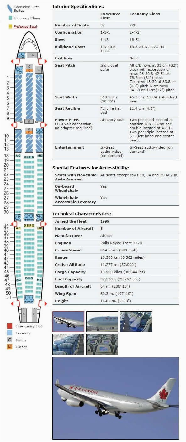 Air Canada A333 Seat Map – secretmuseum